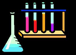 Imagen de tubos de ensayo con diversos productos químicos en los que se han producido reacciones.